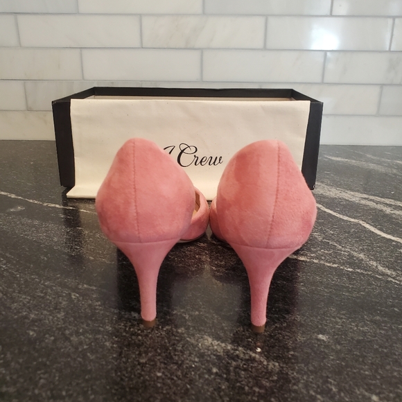 J. Crew Pink Suede Heels - Picture 4 of 10